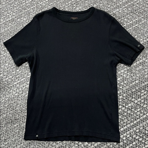 Point Zero | Men’s Black Ribbed Muscle Shirt - Picture 1 of 10